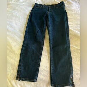 NYDJ Tummy Tuck jeans ankle zip size 8